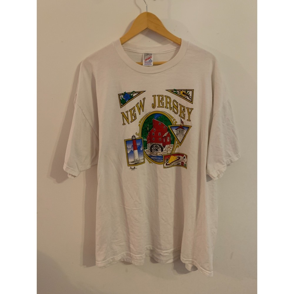 Vintage Jerzees Men's Size 3x New Jersey Made in USA T-Shirt - Picture 1 of 4